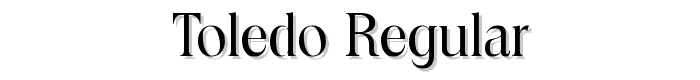 Toledo Regular font